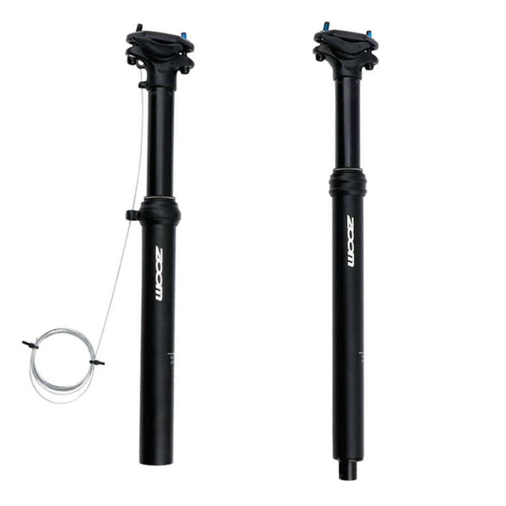 ZOOM Remote Control Dropper Seatpost for Mountain Bike 30.9/31.6mm Internal/External Routing Saddle Post Bicycle Seat Tube Parts