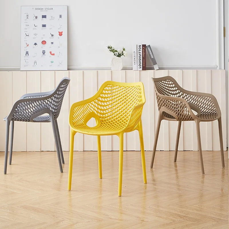 Scandinavian Minimalist Style Plastic Chairs Dining Chairs Color Customization Factory Wholesale Price