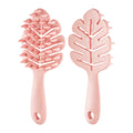 Gmagic Leaf Shampoo Brush Comb with Handle Silicone Hard Teeth Shampoo Artifact Shampoo Brush Long Handle Comb