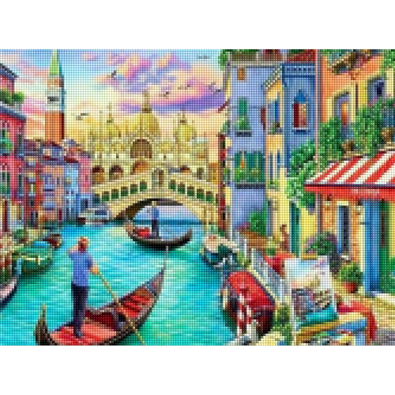 Factory Diamond Painting Kit Wholesale Wall Arts Landscape River Architecture Paintings Photo 5d Mosaic Crystal Diamond Painting