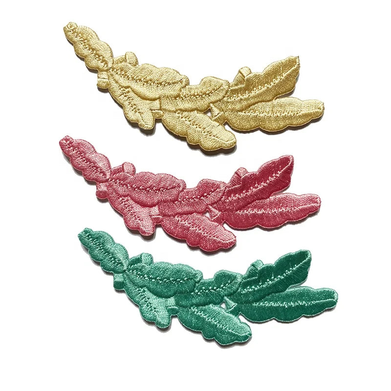 Wholesale Iron on Pink Color Scrambled Eggs DIY Uniform Trucker Hat Baseball Cap Accessory Captain Embroidery Badge Patches