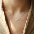 Dainty Friendship Jewelry 925 Sterling Silver Handmade Genuine Natural Freshwater Pearl Necklace for Girls