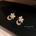 Custom Designer Luxury Rhinestone Fashion Butterfly Korean Crystal Women Earrings Stud Jewelry Bowknot Drop Pearl Earrings