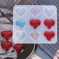 DM647 Heart Shape Epoxy Resin Silicone Molds DIY Necklace Pendant Making Supplies for Keychain Charms Jewelry Craft