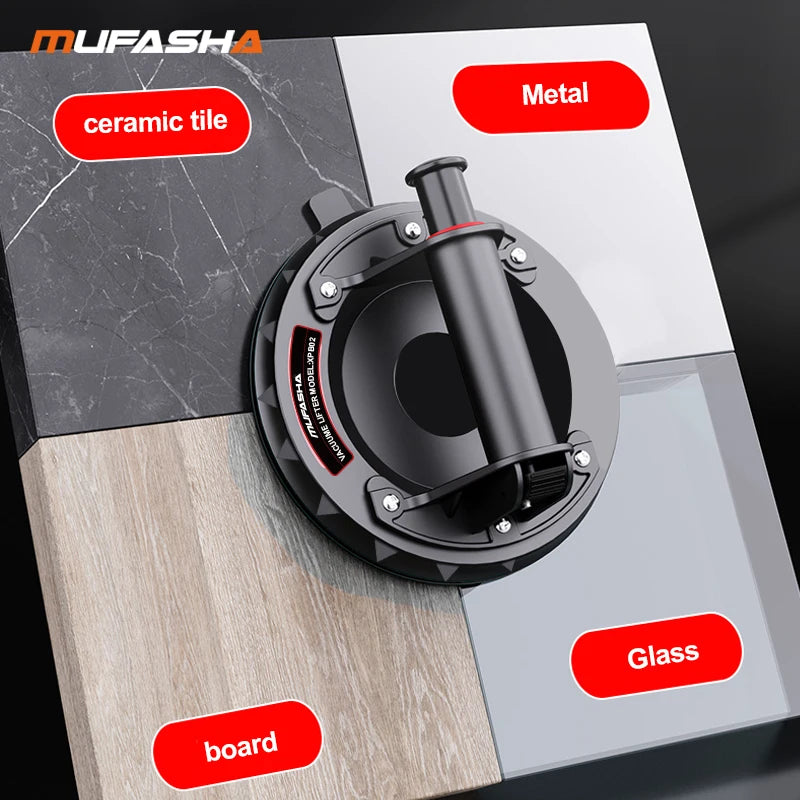 Tile Glass Vacuum Suction Cup Heavy Duty 8" Wooden Board Tile Marble Sucker Stone Steel Lifting Suction Cup Lifter XPB02