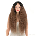 Synthetic Afro Kinky Curly 13x4 Lace Frontal Wig for Black Women 30 Inches Blonde Lace Wig Hair Ombre Wig Heat Resistant Fibre