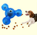 Pet Chew Leakage Toy Three-Pronged Three-Hole Leaky Feeding Toy Plastic Intelligence Training Slow Eating Dog Leakage Toy