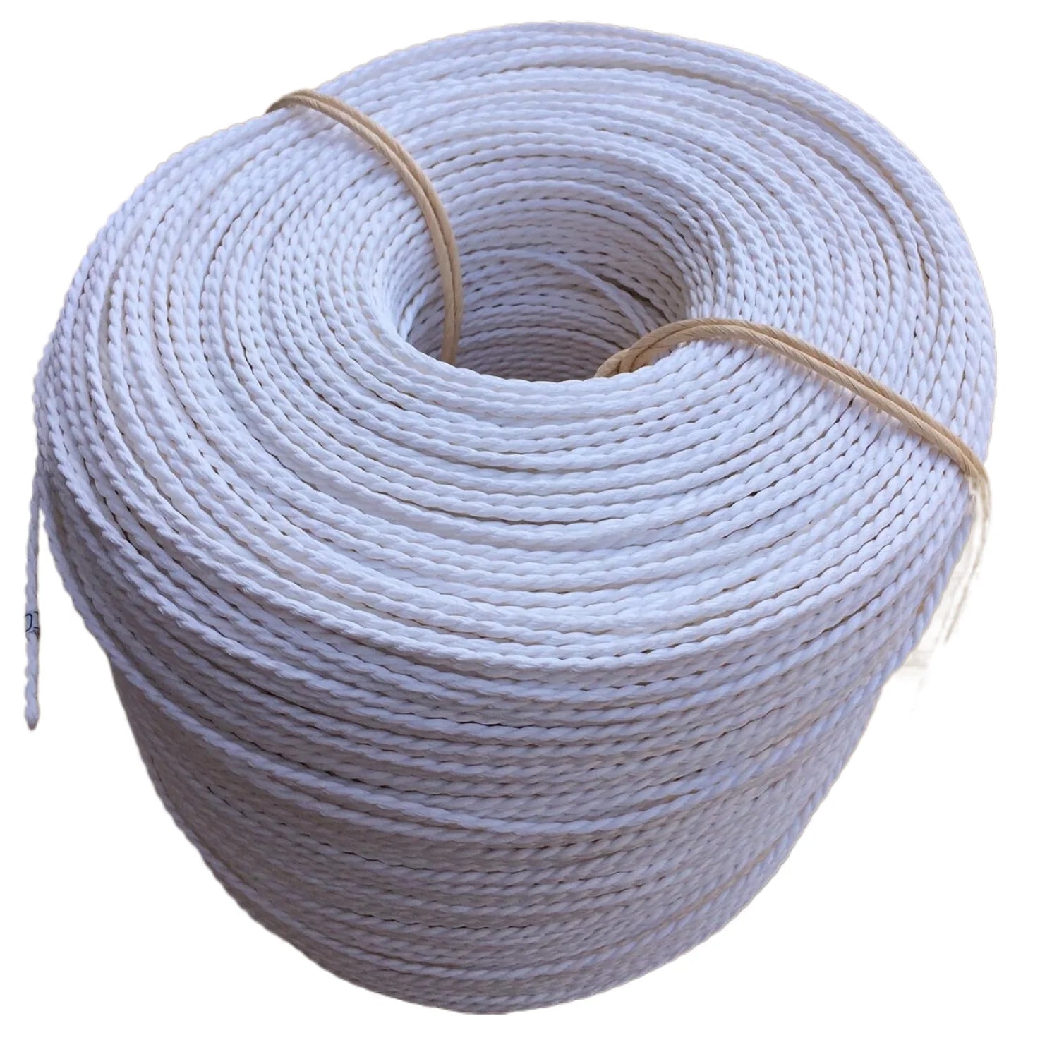 White Twisted Paper Cord 2 or 3 Strands 4-6mm Twist Rope for Chair Weaving and Knitting Packaging Rope Use