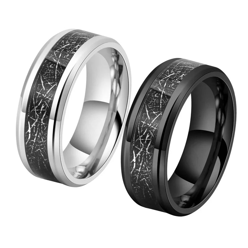 Trendy Men's Titanium Ring Suitable for Fashionable Wear Social Gatherings