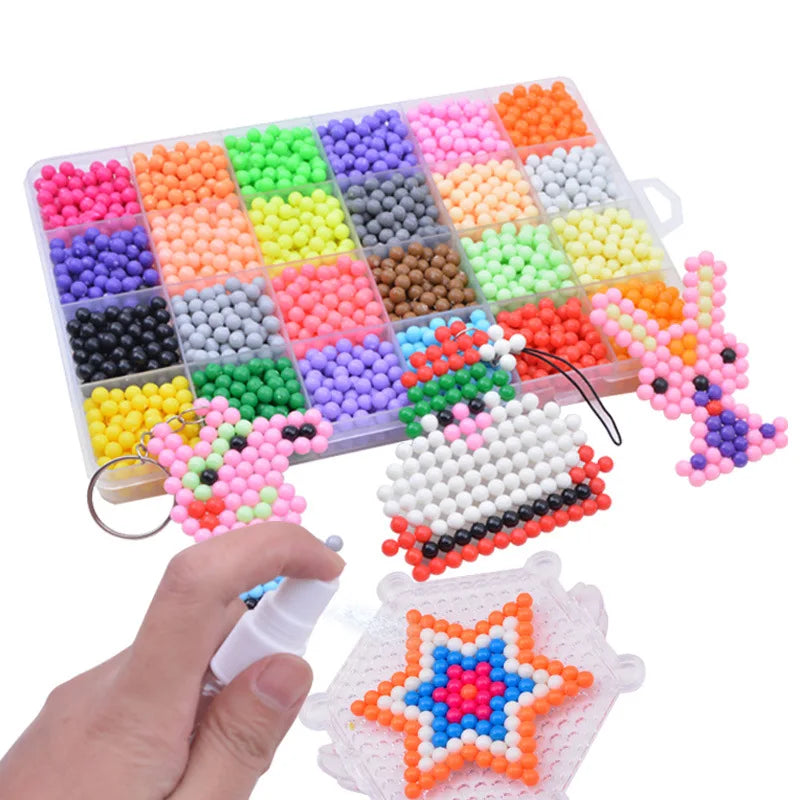 Wholesale DIY Water Magic Fuse Beads Eco-friendly Kids Educational Water Magic Beads Toys Plastic Water Beads Kit
