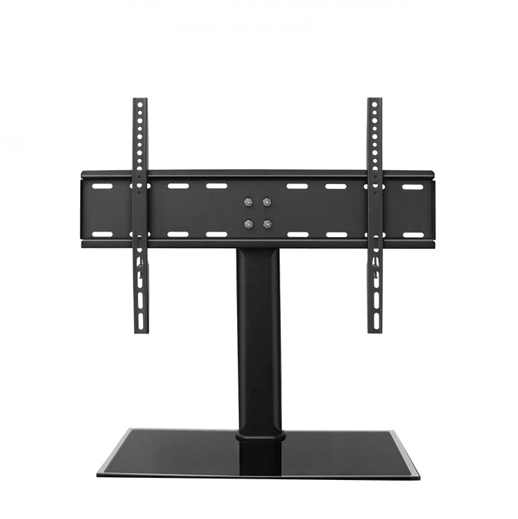 Factory Price Universal TV Stand for 32-55 Inch LCD LED TVs 45Kg Load Height Adjustable TV Base Stand with Tempered Glass Base