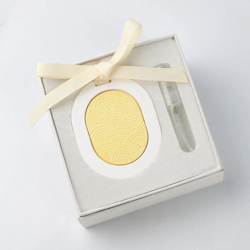 Factory Wholesale Hanging Scented Ceramic Aroma Plaster Car Wardrobe Air Freshener Home Fragrance Essential Oil Reed Diffuser