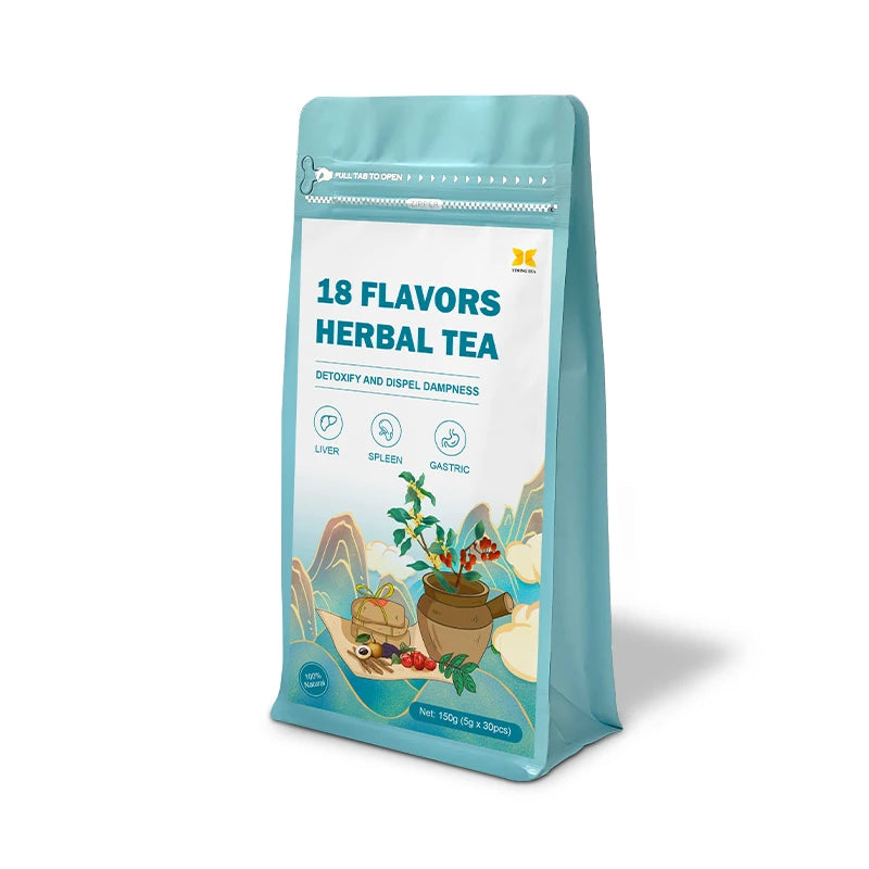 Yming 18 Flavors BEST DETOX TEA Prostate Herbal Tea Bags Chinese Custom Herbal Detox Herbal Tea Leaves