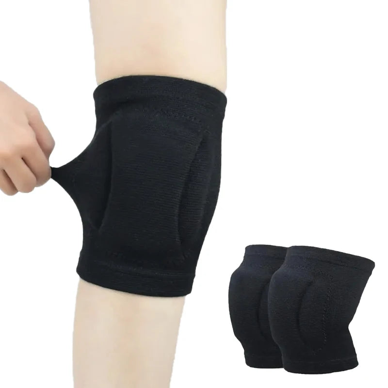 Ks-2089# High Quantity Black Sponge Knee Sleeve Compression  Running Knee Support Pads
