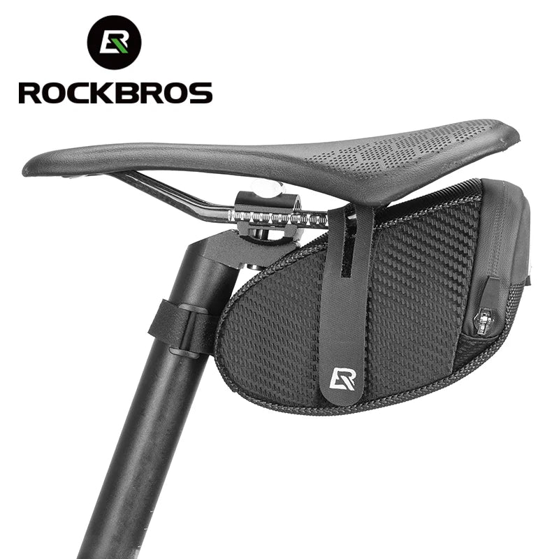 ROCKBROS Bicycle Tail Bag Water Repellent Reflective Large Capacity Saddle Bag Cycling Bag MTB Bike Accessories