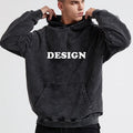 Custom Print Logo Wholesale Graphic Heavyweight Cotton Oversized Unisex Men Women Vintage Acid Wash French Terry Hoodie for Men