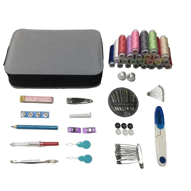 SewVlaue Multifunction Hot Selling Embroidery Accessory Travel Sewing Kit with Polyester Bag Custom Color Available China