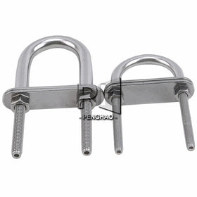 M5*78 M6*90 Yacht Bow Stern Eye U-Bolt Stainless Steel Marine Bolt Rope Rigging Replace Rowing Boats Accessories Marine U Bolts