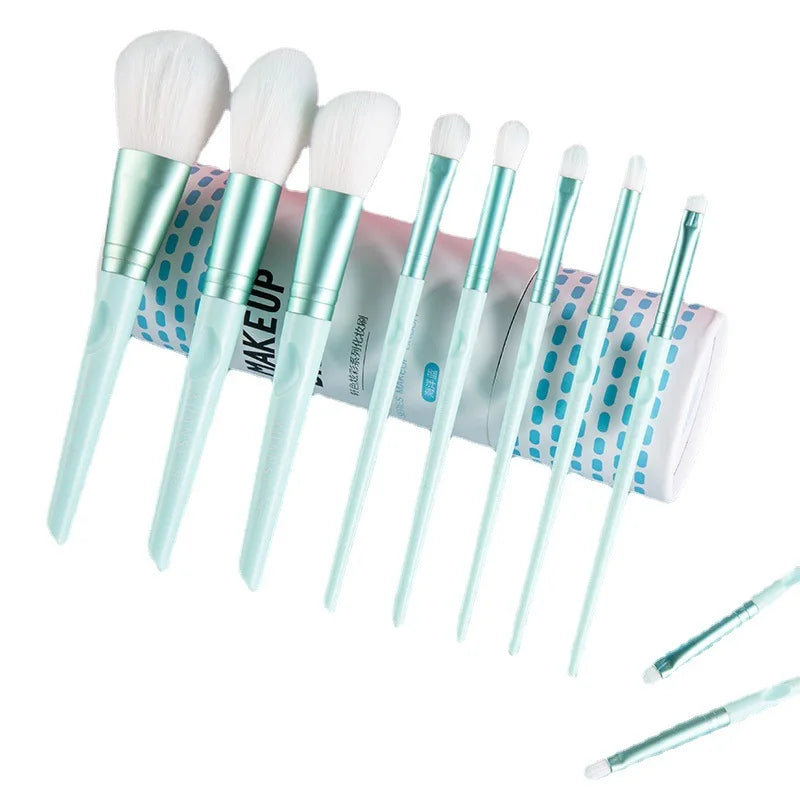 Customized Wholesale 2026 New 10-Piece Makeup Brush Set Multi Color Loose Powder Eye Shadow Eyebrow Concealer Synthetic Hair