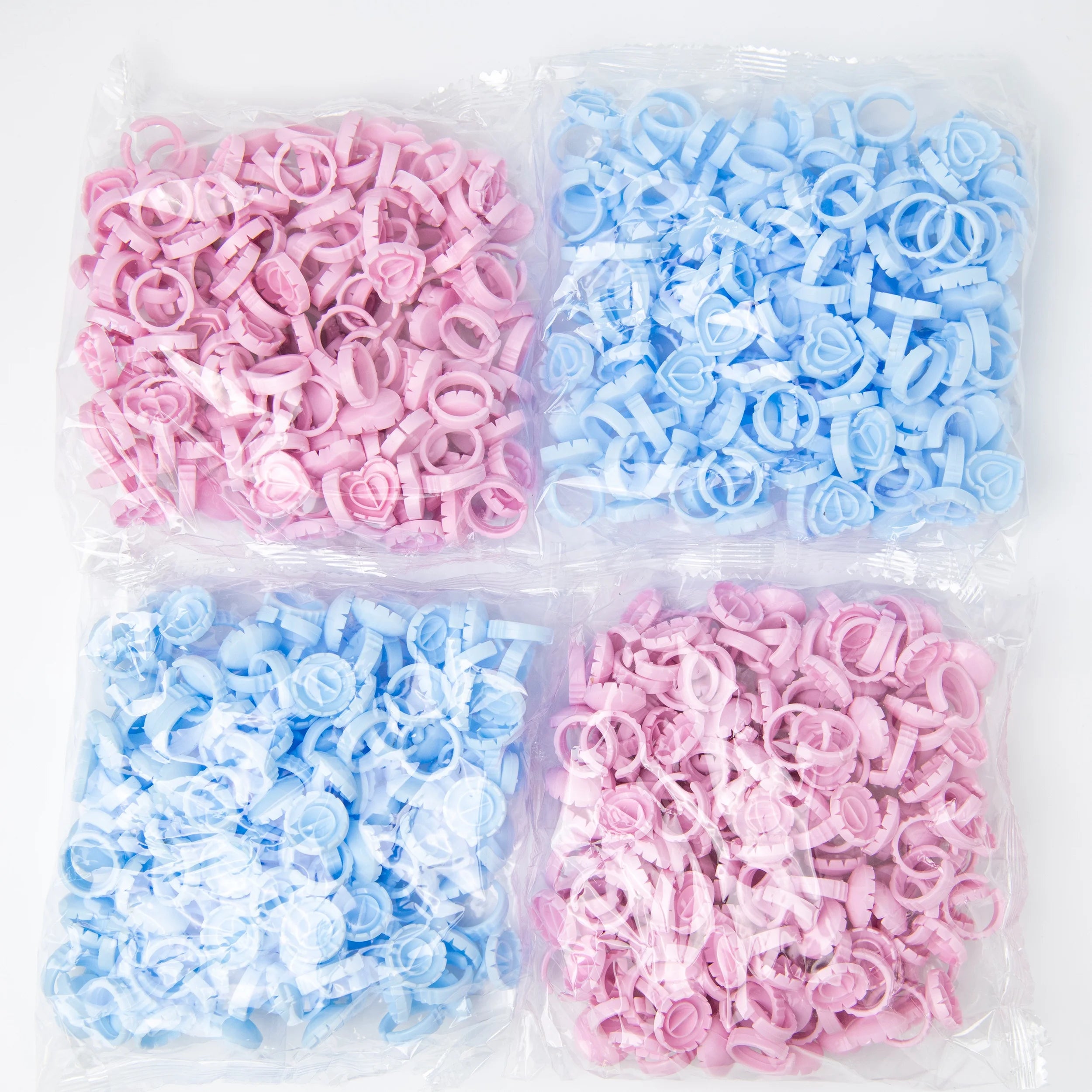 100Pcs/Bag 2025 New Arrival Eyelash Extension One Second Flowering Glue Cup Lash Easy Fan Glue Ring Cup for Eyelash Grafting