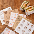 50 Sheets of Waterproof PET Grease-proof Paper Transparent Sticky Notes for Students with Strong Stickiness