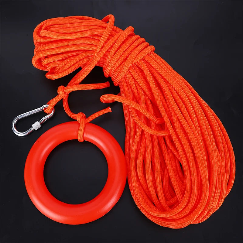 Niufurui Nylon Floating Lifesaving Wire Boat Diving Swimming Lifeguard Rescue Line 8mm Rescue Rope