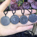 Wholesale Natural Crystal Stone Pendant Schungite Pendant Hand Carved  Schungite Necklace for Sale