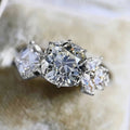 CAOSHI Asymmetry Create Design Round Square Leaf Shape Diamond Dainty Rings Anillos Wedding Women Luxury Fashion Rings