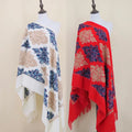 Heavy Winter Shawl Ethnic Scarf for Woman 2026 Floral Embroidery Shawl Kashmir Scarf With Tassel MegaBDM