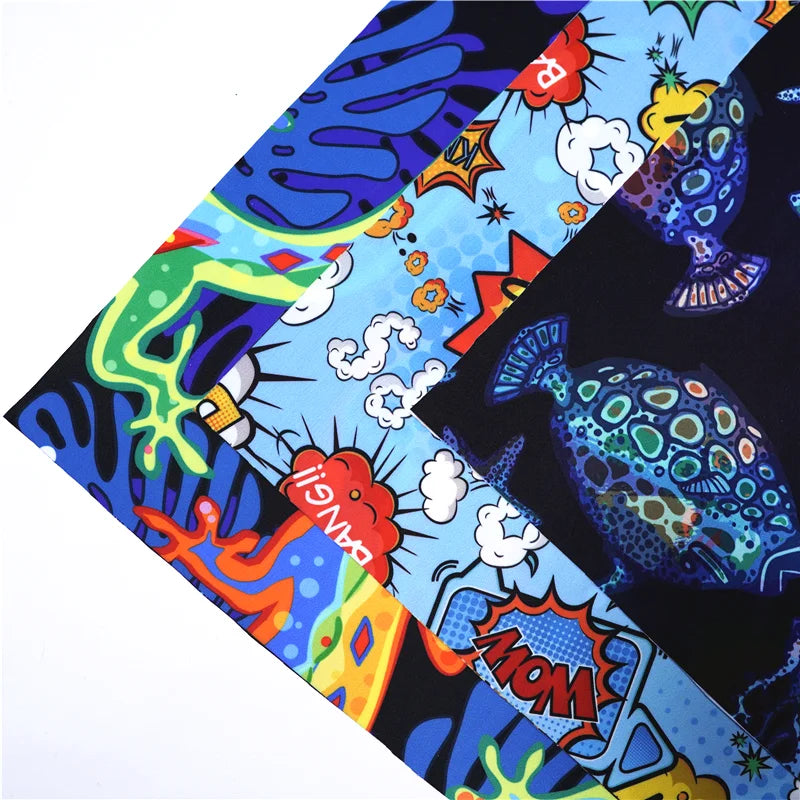 Hot Popular Cost Effectively Custom Pattern Digital UV50+ Polyester Swimwear Fabric for Swimming 230-250gsm