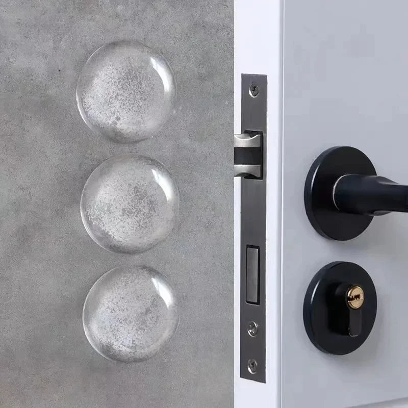 1.57 Inch Clear Self-adhesive Soft Door Stopper Transparent Silicone Wall Protector Rubber Bumpers for Wall