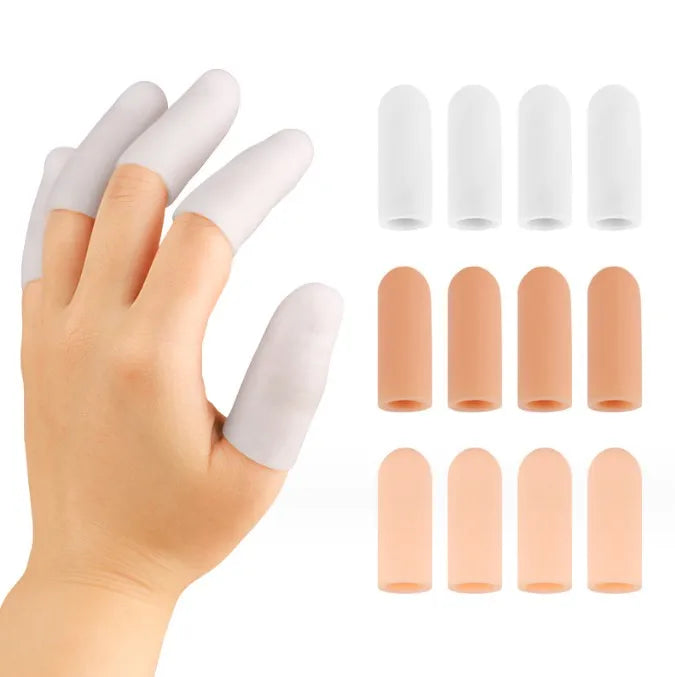High Elastic  Wear Resistant Protective Finger Sleeves Gel Finger Cots  Finger Caps