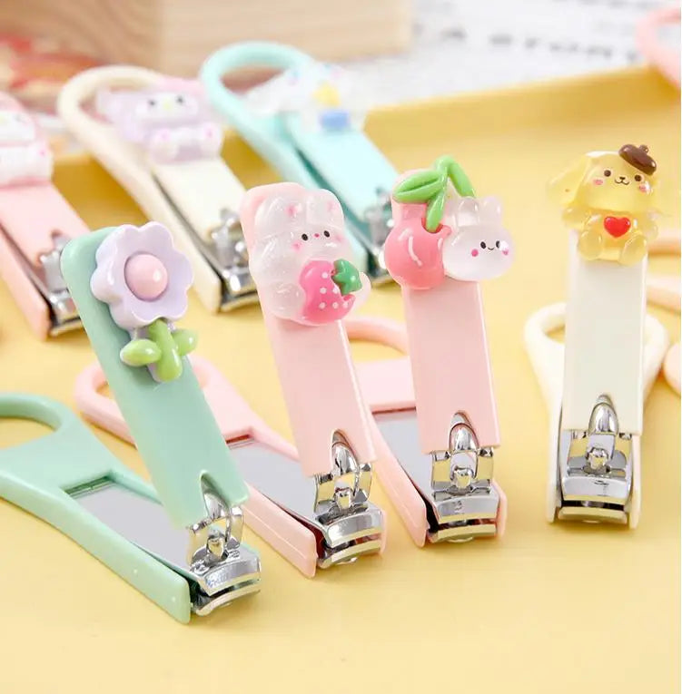 Cute Mini Nail Clippers Household Nail Clippers Cartoon Creative Fruit Nail Clippers Manicure Pedicure Tools