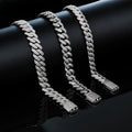 8mm/10mm/12mm /14mm Miami Cuban Link Chain  925 Silver Moissanite Iced Out Cuban Bracelet