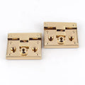 Meetee KY2187 Rectangle Gold Bag Closure Hook Buckles Hardware Alloy Lock Buckle for Handbags Woman Bag Lock Accessories