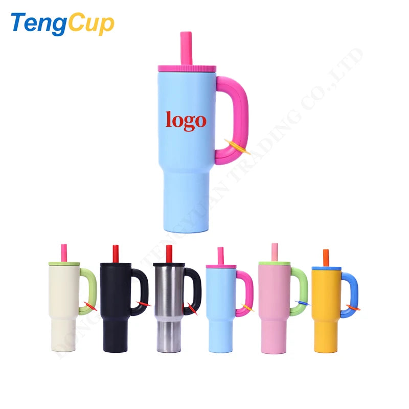 TY RTS 40OZ/1200ml Double Wall 304 Stainless Steel Travel Tumbler Vacuum Insulated Temperature Display 6-12 Hours Insulation Lid