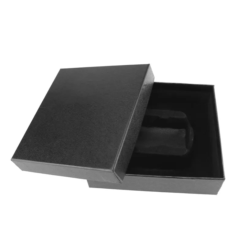 New Belt Box Black Gift Boxes High-grade Belt Accessories Package Custom logo