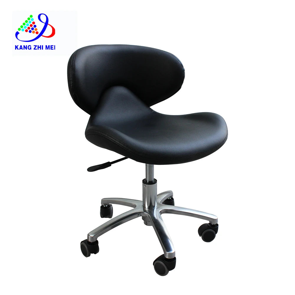 Spa Salon Beauty Nail Manicure Adjustable Rolling Swivel Technician Stool Chair With Backrest