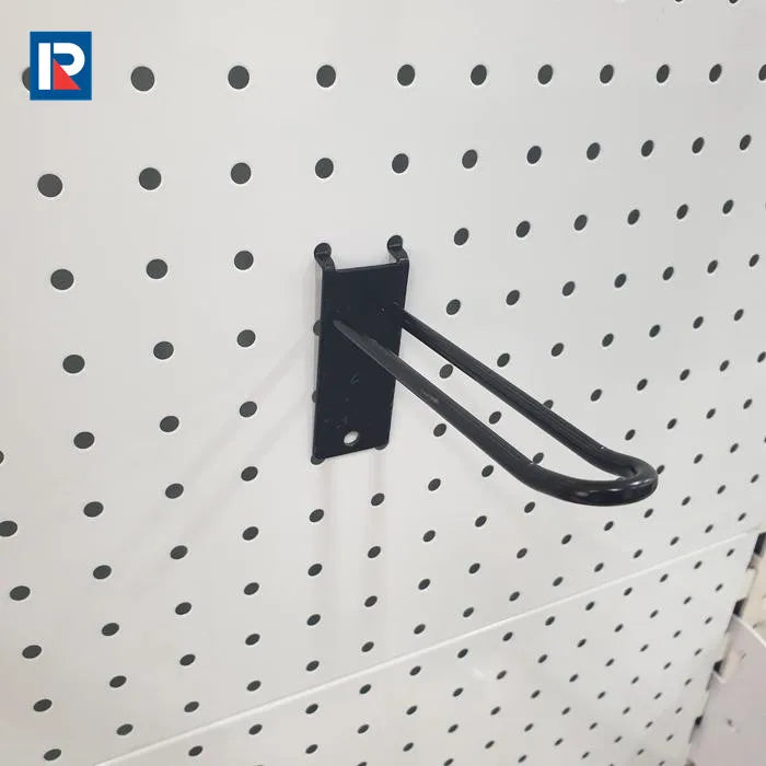 Aluminum Groove Panel Slot Board Double Prong Euro Pegboard Hook Metal Pdq Cardboard Counter Display With Hooks