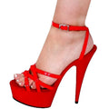 Red Sexy Thin Heel 6-inch Pole Dance High Heels Model Show Fashion Fun Club Summer Sandals Large Women's Shoes