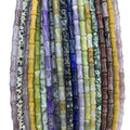 Wholesale 6*9mm Natural Stone tiger Eye Jade Crystal Bamboo Shape Bead Loose Spacer Lucky Bead for Jewelry Making
