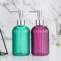 Wholesale 14oz Clear and Color Pump Glass Modern Unique 400ml Shampoo Bottle