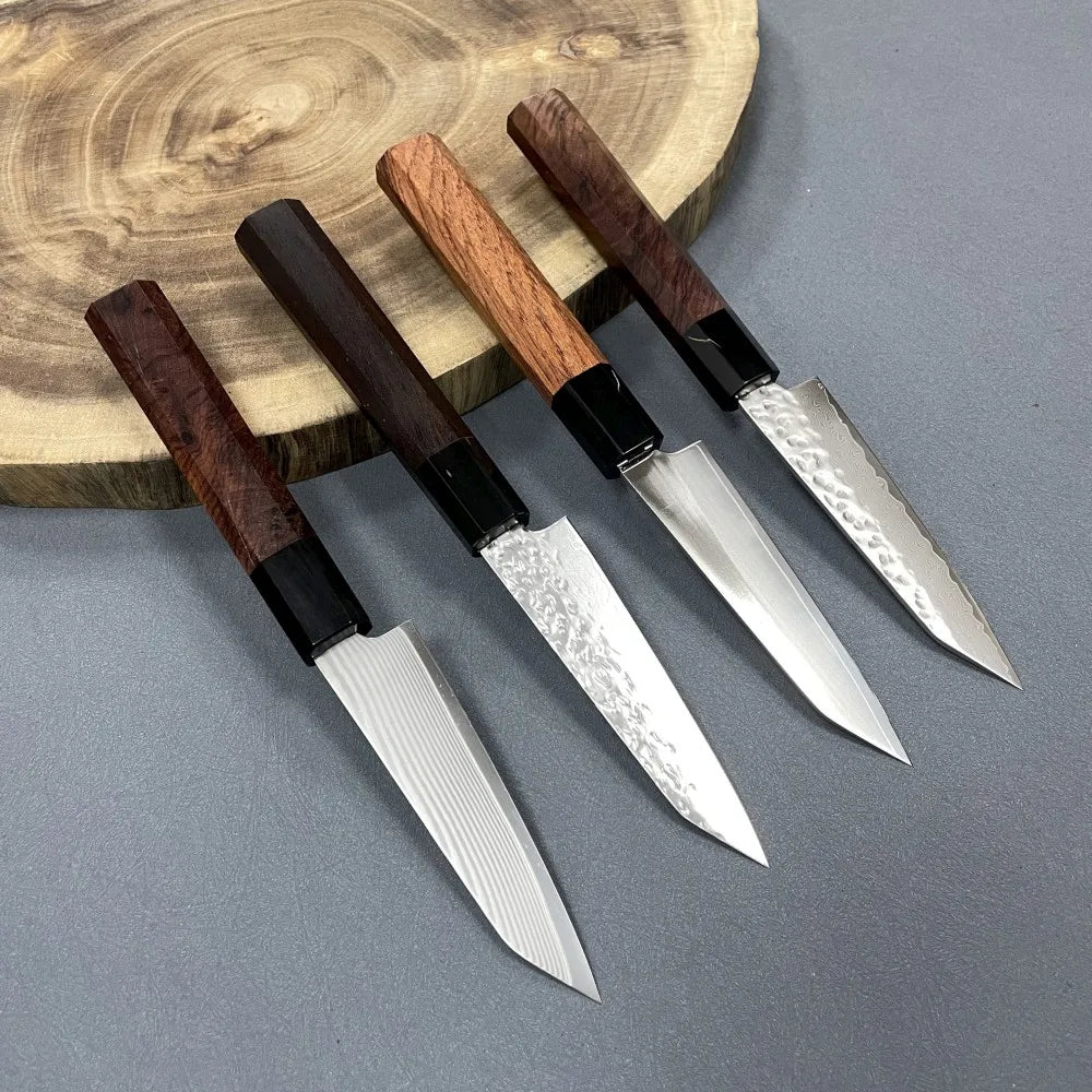 Wholesale Custom Wood Handle Damascus Steel Kitchen Knife for Peeling Cutting and Slicing