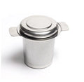 Portable Stainless Steel Reusable Loose Leaf Mesh Tea Infuser Basket with Double Handle Teapot Filter Strainers