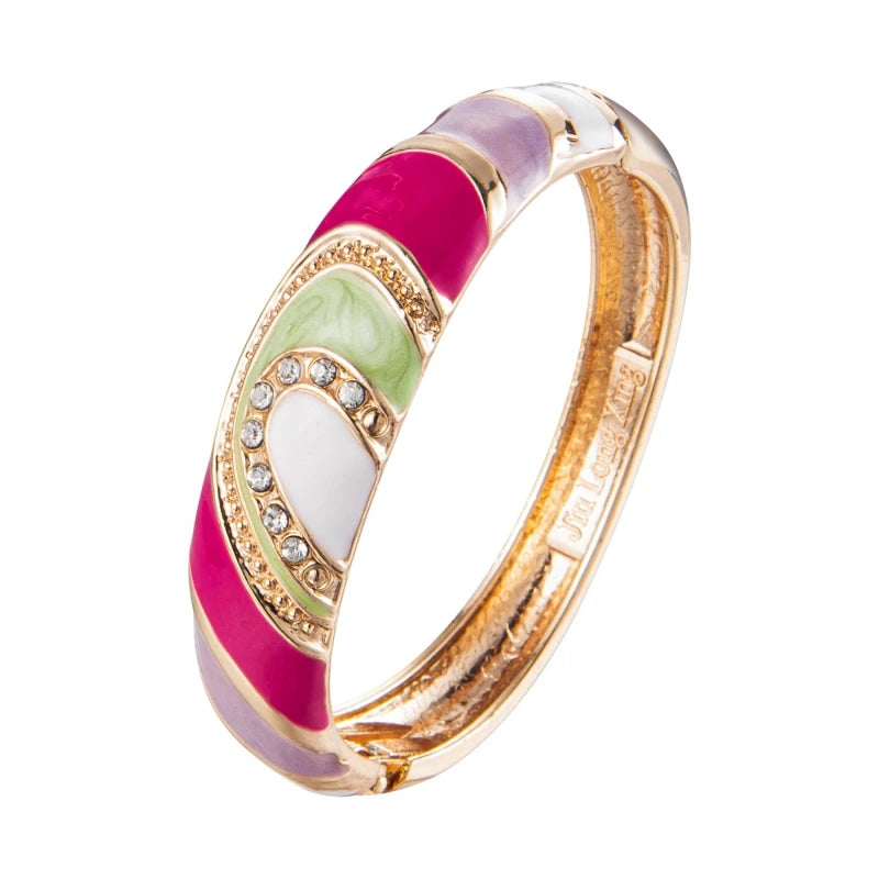 Wholesale Customized Chinese Style Women's Jewelry Bracelets Rainbow Fashion Bangles and Charms
