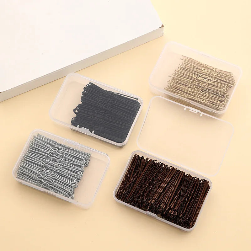 Wholesale Hot Selling 150 Count Hairpins Hair Pins for Women Girls Wave Invisible Bulk Hair Accessories With Storage Box