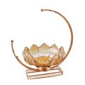 Luxury Glass Snack Tray European Style Living Room Home Decor Dessert Fruit Tray