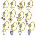 Gaby New Arrival Gold Plated Stainless Steel Diamond Nose Hoops Bulk Body Jewelry for Women for Weddings