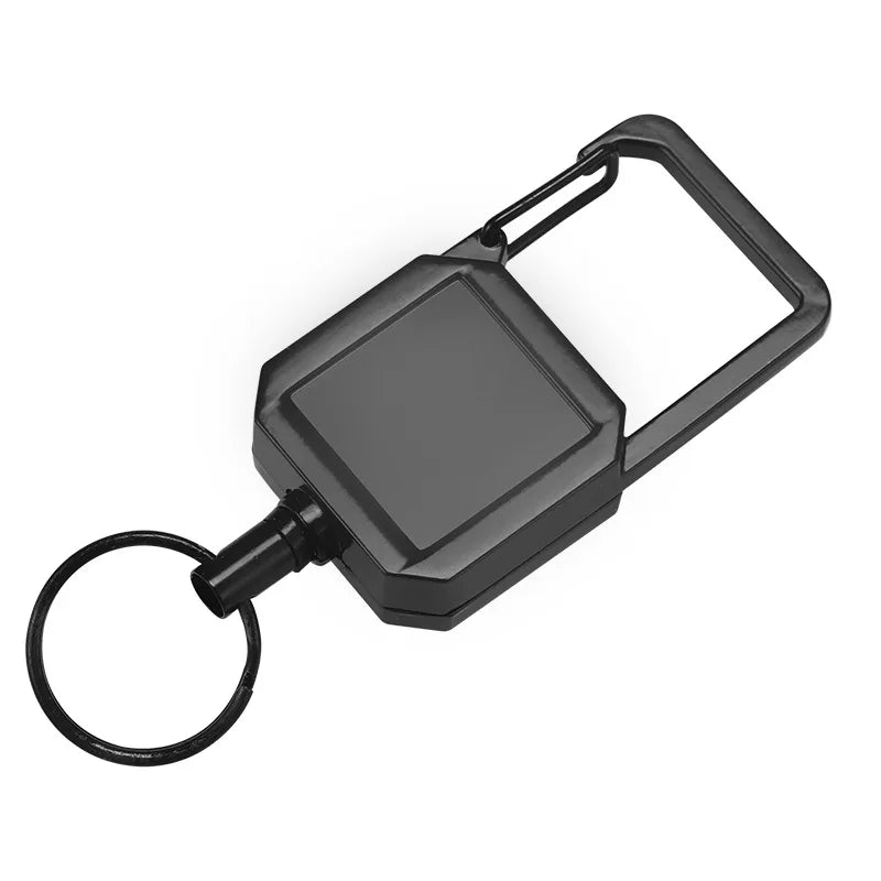 Heavy Duty Metal Keychains Outdoor With Logo Promotional Ideas Square Metal Carabiner Outdoor Keychains
