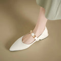 Newest Pointed Toe Studded Metal Fashion Women Low Heel Shoes Fine Heel One Stirrup Non-slip Ladies High Heel Casual Shoes